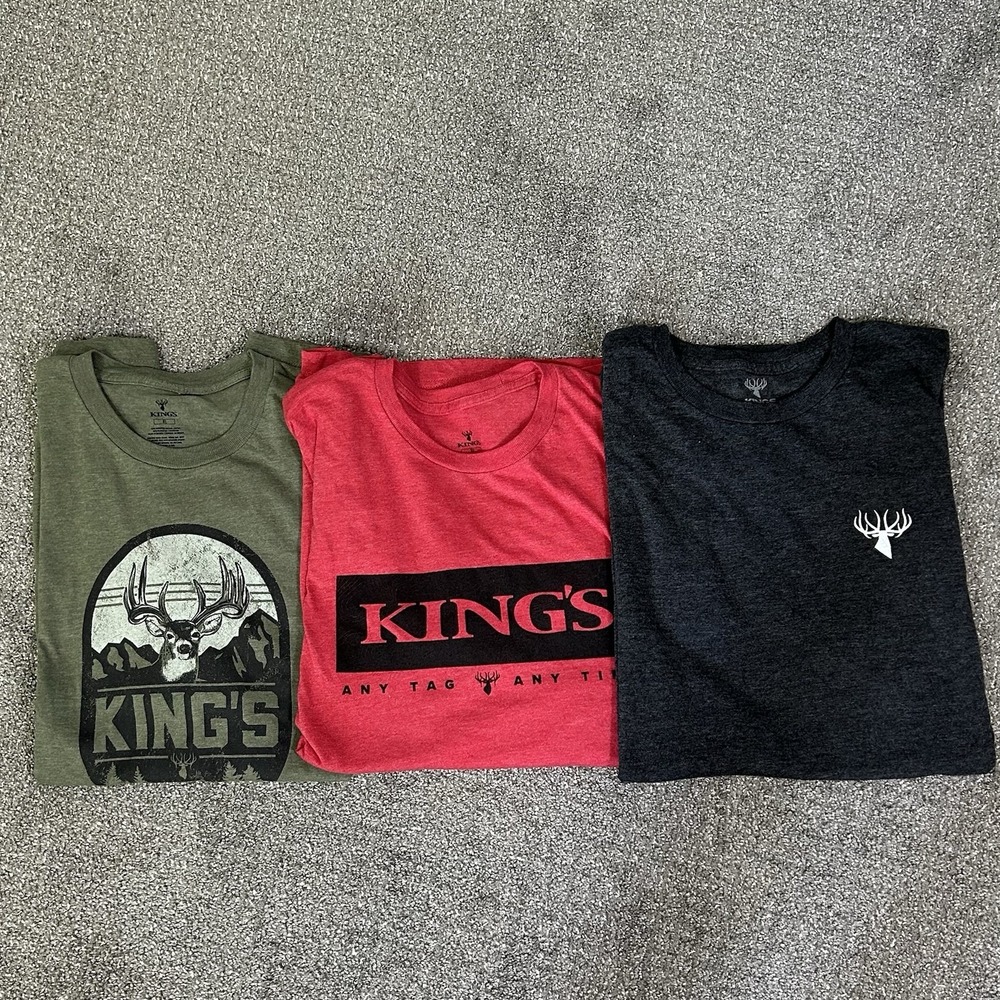 KINGS CAMO Graphic T-Shirts - Lot Of 3 - Men's XL EUC